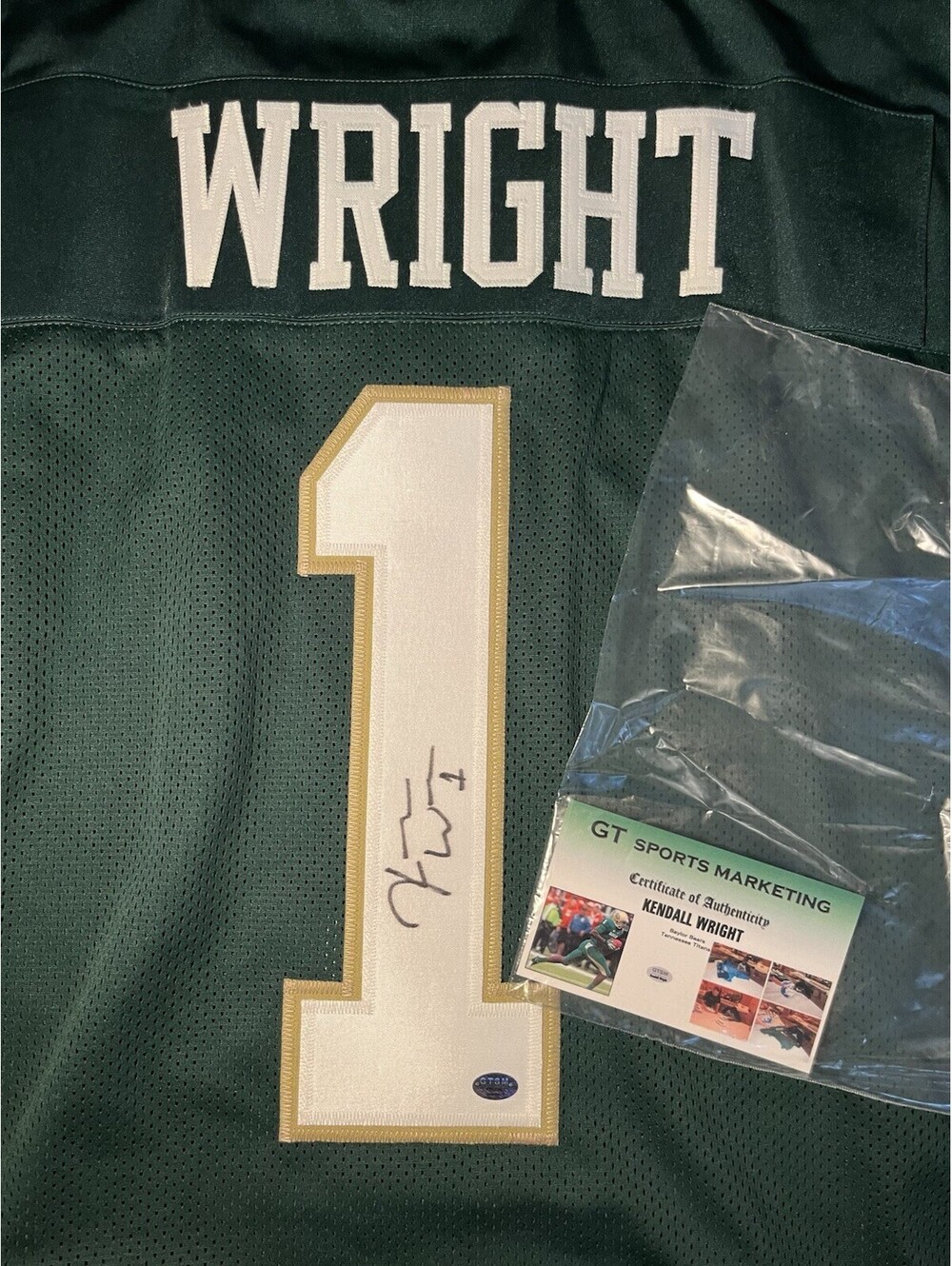 Kendall Wright Autographed Baylor Bears Jersey with COA Size XL